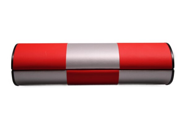 Brillenetui Logic Gross Silber & Rot