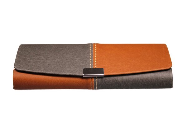 Brillenetui Pascal Braun-Grau