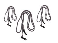 Grau Brillenkordel - 3er Pack
