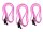 Pinke Brillenkordel - 3er Pack