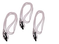 Weiße Brillenkordel - 3er Pack