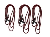 Zinnrote Brillenkordel - 3er Pack