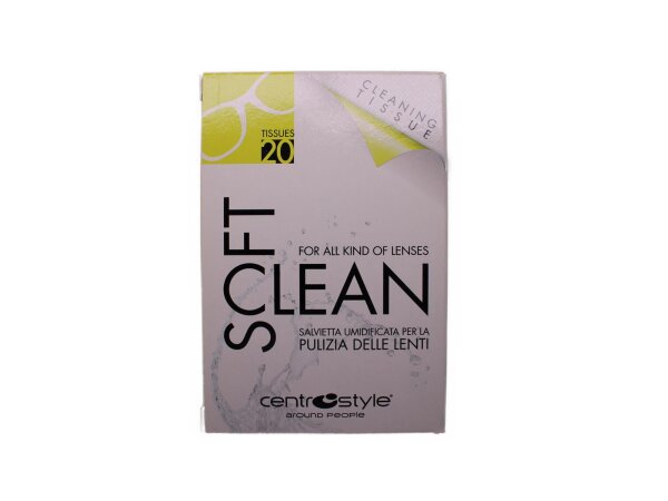 Brillen Reinigungstücher 20 Stück Soft Clean