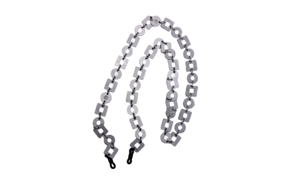 Modebrillenkette aus Aluminium in Silber