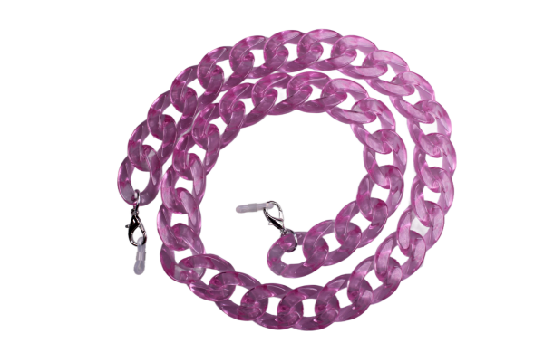 Modebrillenkette in Pink
