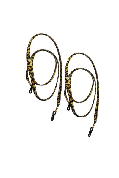 Modische Brillenbänder 2er Set in Leopardenoptik I