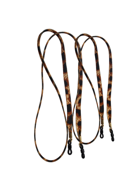 Modische Brillennänder 2er Set in Leopardenoptik II