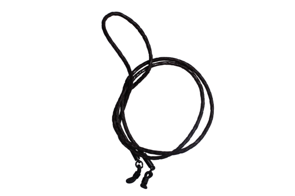 Brillenband echt Leder geflochten (dunkelbraun)