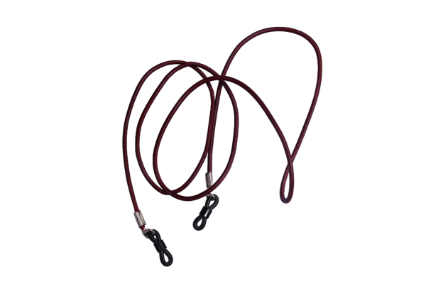 Brillenband echt Leder (Dunkelrot)