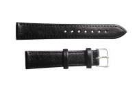Uhrenband Glattleder Schwarz 18 mm