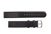 Uhrenband Glattleder Schwarz 18 mm