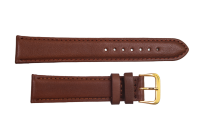 Uhrenband Nussbraun Glattleder 18 mm