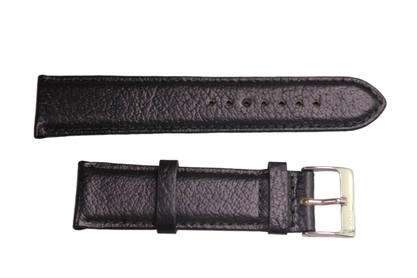 Uhrenband Rauleder Schwarz 22 mm