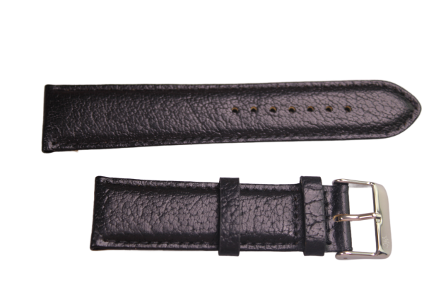 Uhrenband Rauleder Schwarz 22 mm