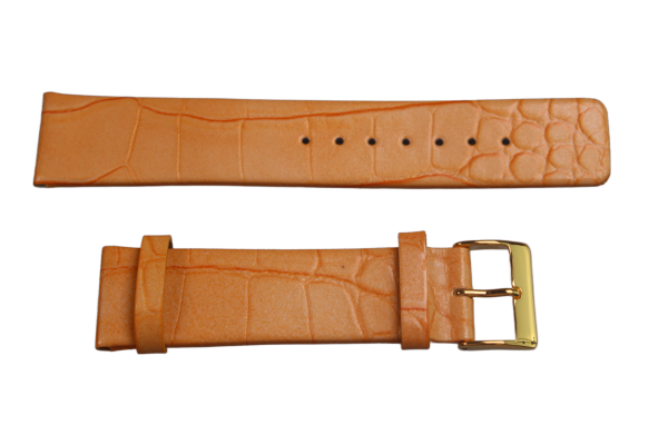 Uhrenband Lack Orange 22 mm