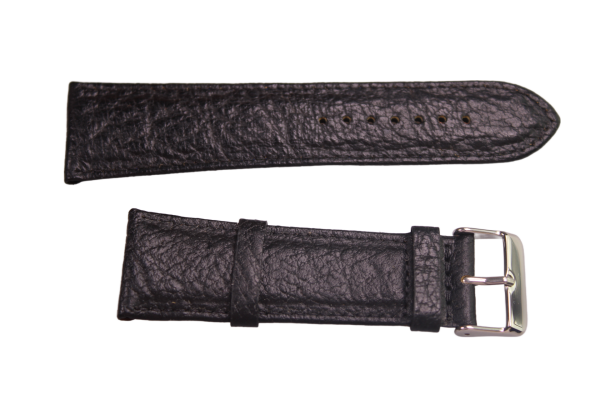 Uhrenband Leder Schwarz 27 mm