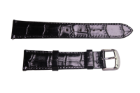Uhrenband Lackschwarz 20 mm
