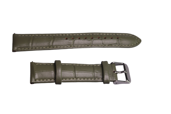 Uhrenband Leder Olive 20 mm