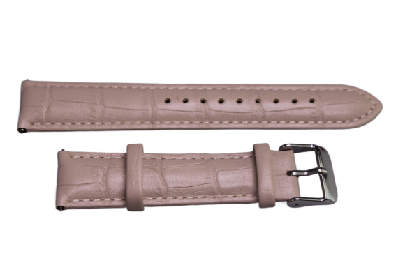Uhrenband Leder Grau 20 mm