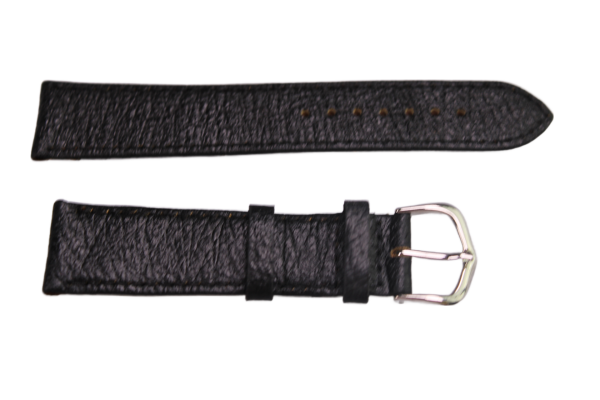 Uhrenband Leder Schwarz 20 mm