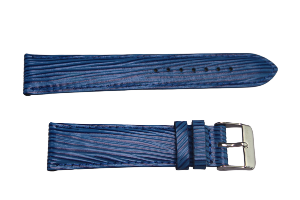 Uhrenband Blau Gestreift 20 mm