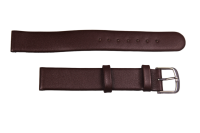 Uhrenband Glattleder Dunkelbraun 16 mm