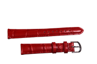 Uhrenband Rot Glänzend 14 mm