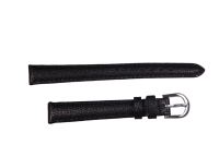 Uhrenband Rauleder Schwarz 12 mm