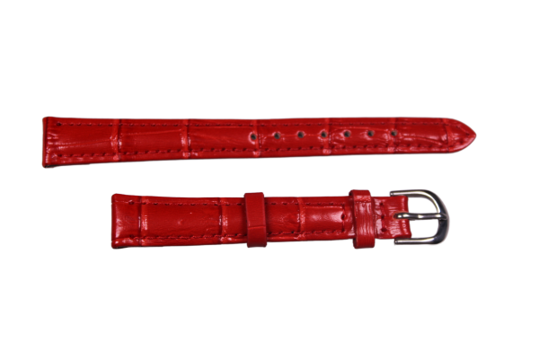 Uhrenband Leder Rot 12 mm