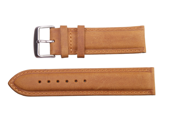 Uhrenband Leder Hellbraun 22 mm
