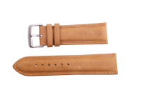 Uhrenband aus Leder in Hellbraun 24 mm