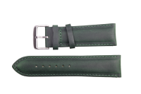 Uhrenband aus Leder in Grün 24 mm