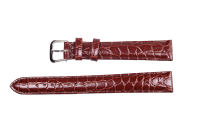 Uhrenband aus Leder in Dunkelbraun 14 mm