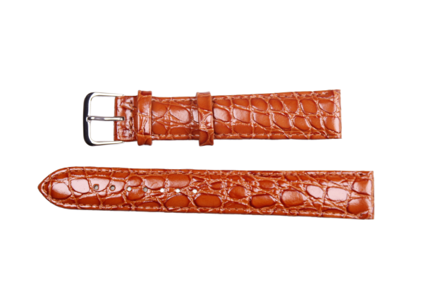 Uhrenband aus Leder in Hellbraun 20 mm