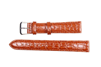 Uhrenband aus Leder in Hellbraun 20 mm