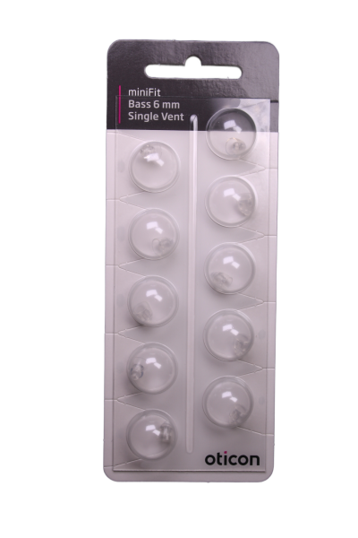 Bernafon/Oticon MiniFit Single Vent Bass 6mm Schirmchen
