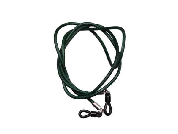 Brillenband echt Leder (Grün)