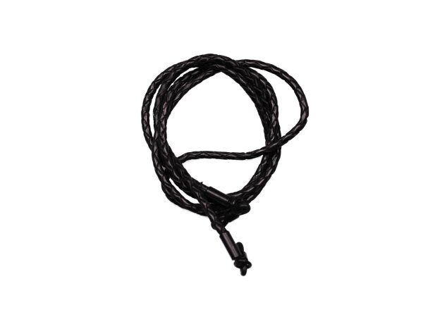 Brillenband echt Leder geflochten (schwarz)