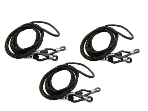 Brillenband Schwarz - 3er Pack